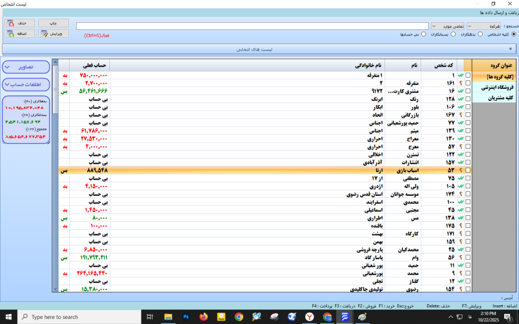 ثبت اشخاص نامحدود